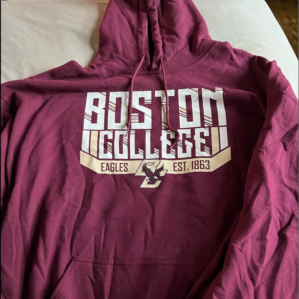 Fanatics Maroon and Tan Boston College Hoodie Size 2XL